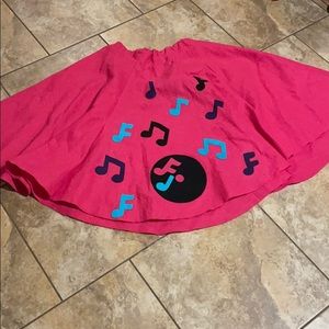 Poodle Skirt with Music Notes